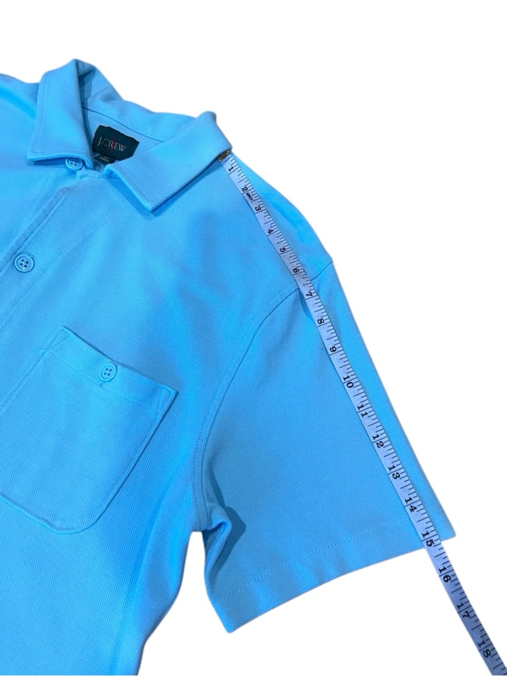 J.Crew Oarsman Polo Shirt Light Blue Size Medium Tall - Picture 13 of 16